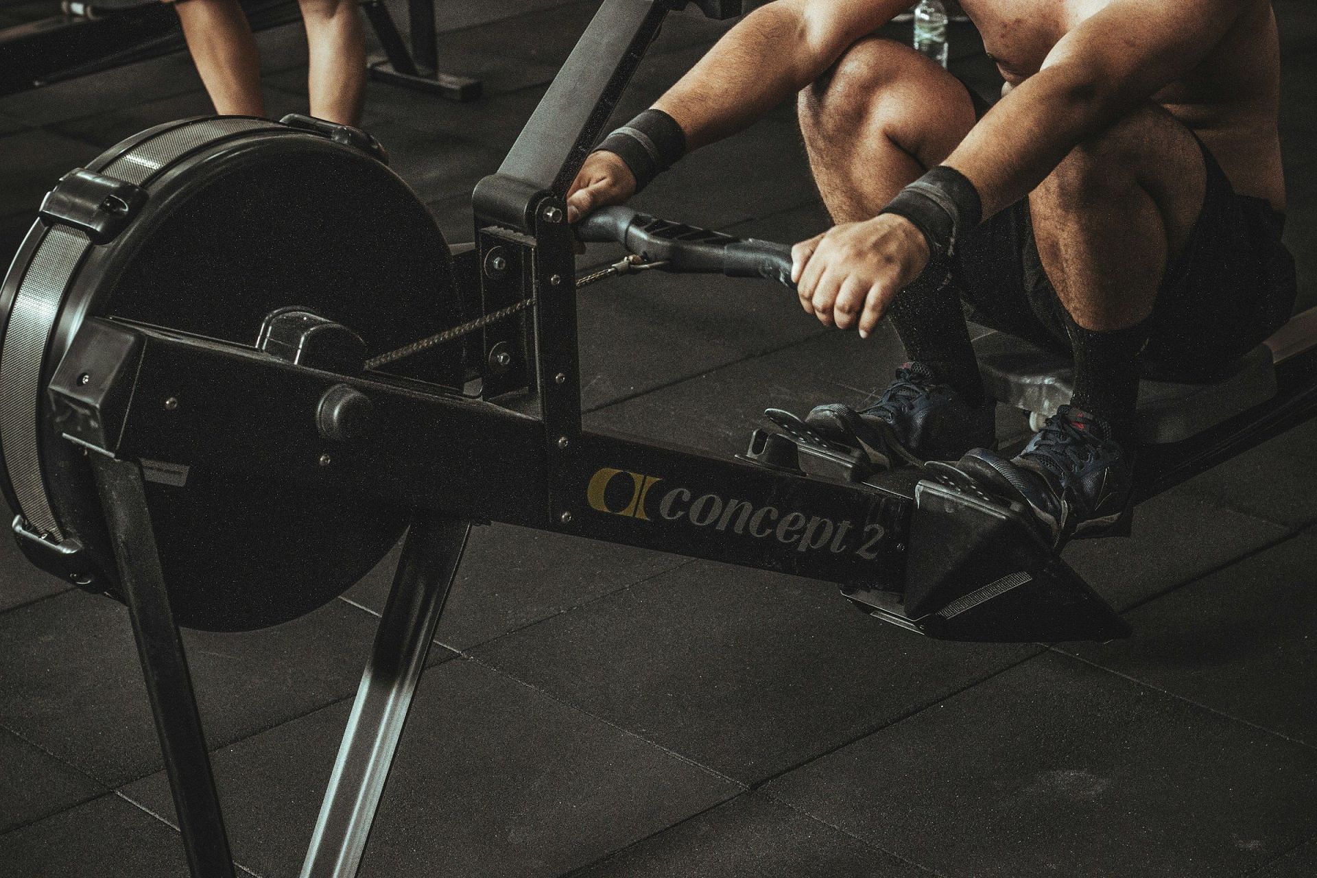 An indoor rower (image by Victor Freitas/Unsplash)
